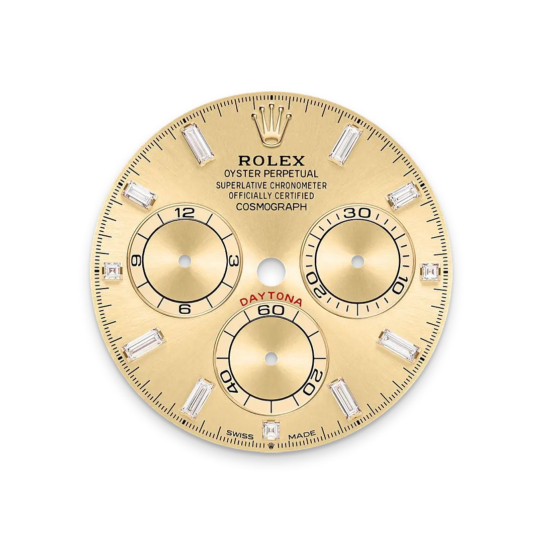 Rolex Cosmograph Daytona in 18 ct yellow gold with lugs set with diamonds, M126598TBR-0001 - Watch Palace