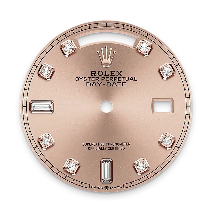 Rolex Day-Date in 18 ct Everose gold, M128235-0009 - Watch Palace