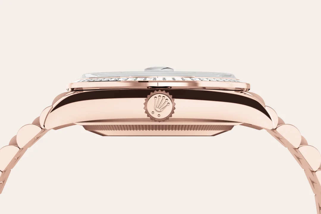 Rolex Day-Date in 18 ct Everose gold, M128395TBR-0032 - Watch Palace