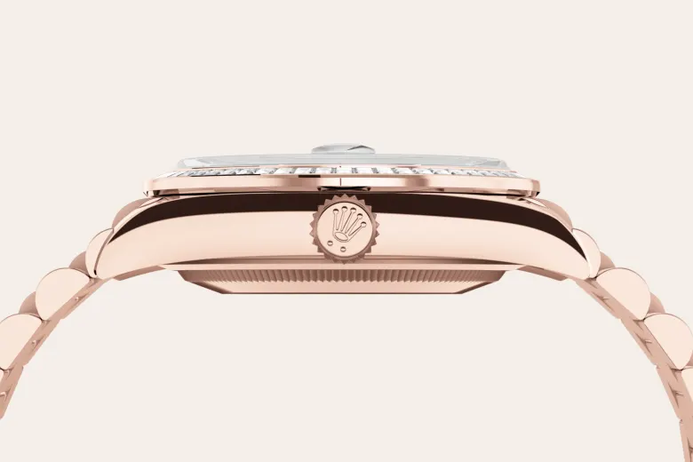 Rolex Day-Date in 18 ct Everose gold, M128395TBR-0032 - Watch Palace