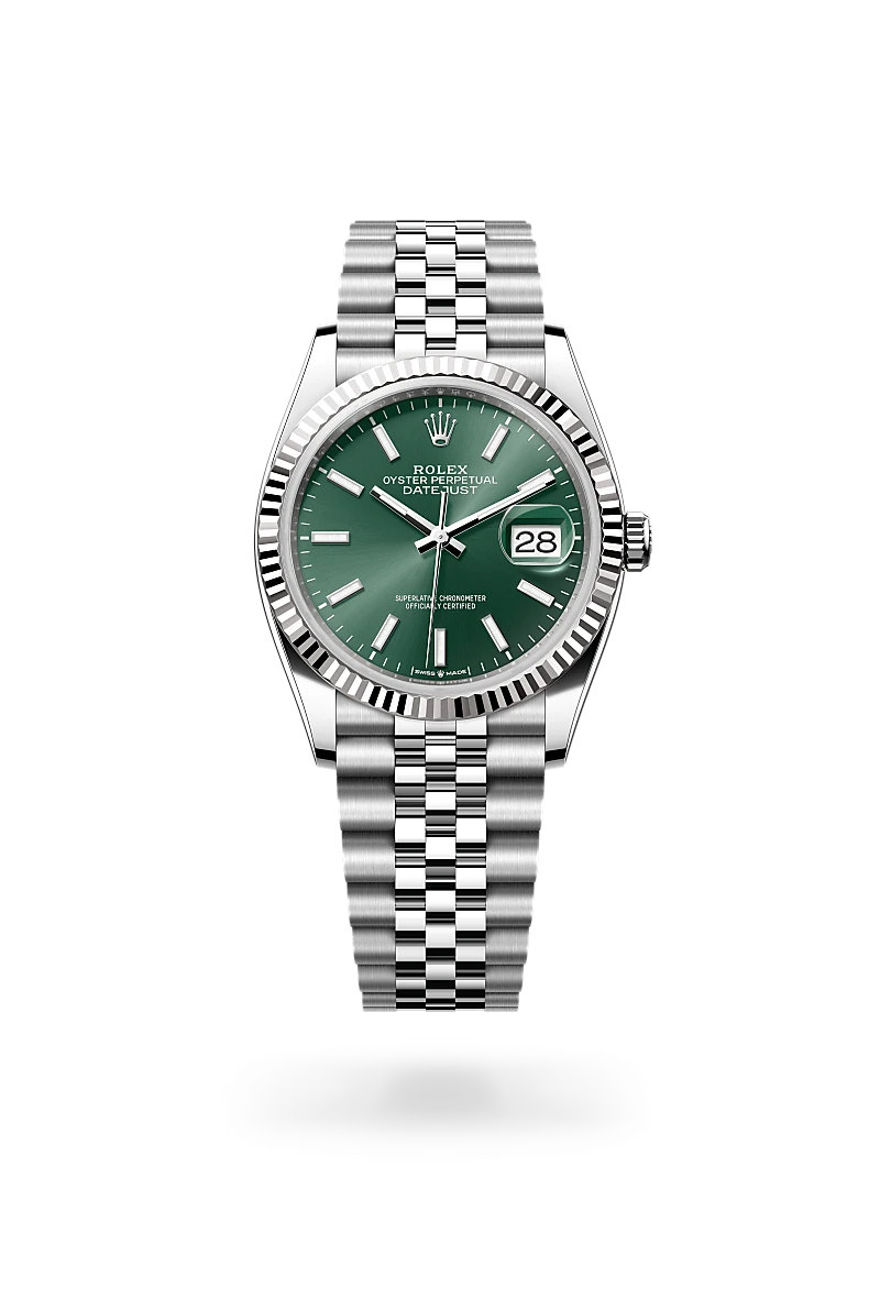 Rolex Datejust in White Rolesor - combination of Oystersteel and white gold, M126234-0051 - Watch Palace