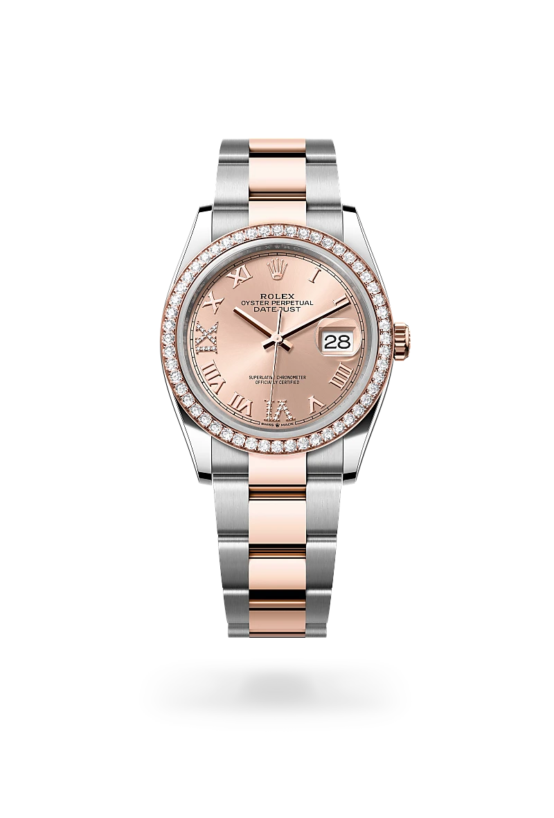 Rolex Datejust in Everose Rolesor - combination of Oystersteel and Everose gold, M126281RBR-0016 - Watch Palace