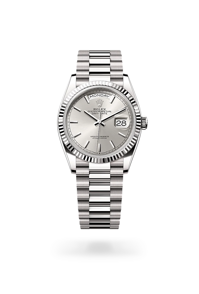 Rolex Day-Date in 18 ct white gold, M128239-0005 - Watch Palace