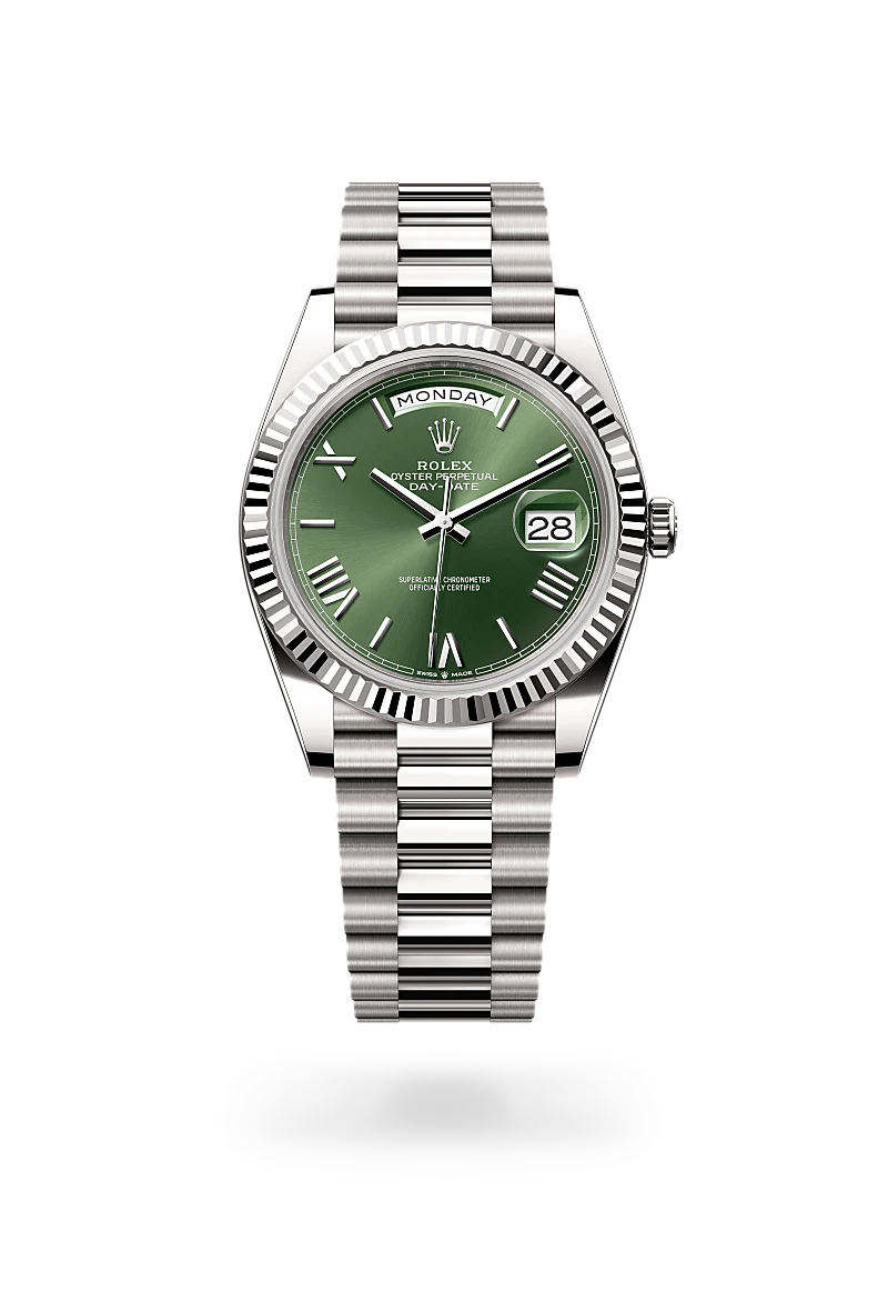 Rolex Day-Date in 18 ct white gold, M228239-0033 - Watch Palace