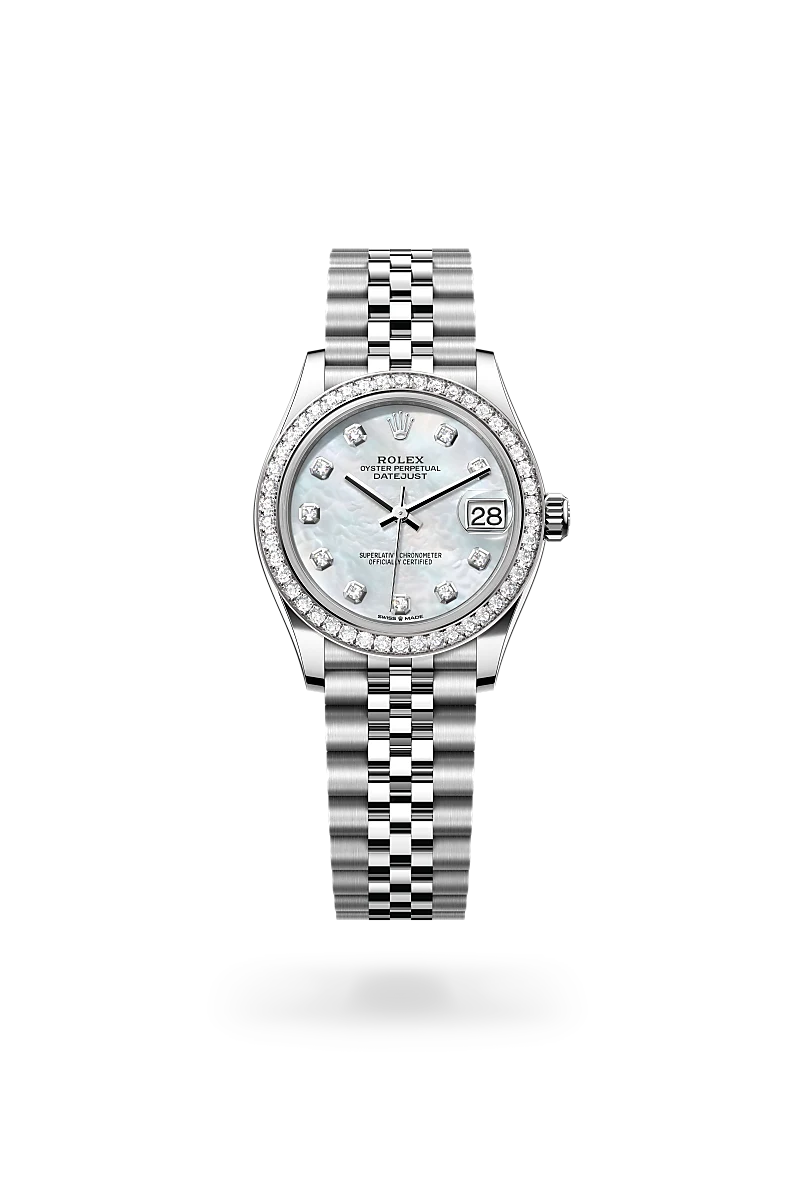 Rolex Datejust in White Rolesor - combination of Oystersteel and white gold, M278384RBR-0008 - Watch Palace