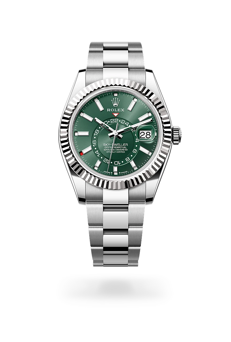 Rolex Sky-Dweller in White Rolesor - combination of Oystersteel and white gold, M336934-0001 - Watch Palace