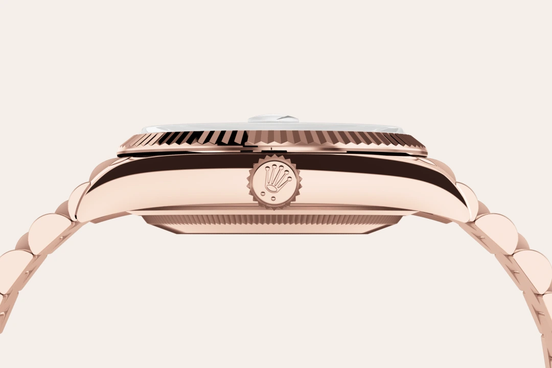 Rolex Day-Date in 18 ct Everose gold, M128235-0041 - Watch Palace
