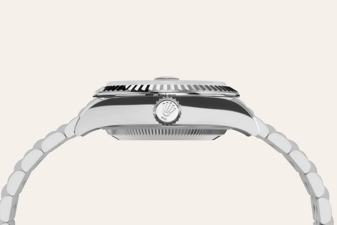 Rolex Lady-Datejust in White Rolesor - combination of Oystersteel and white gold, M279174-0003 - Watch Palace