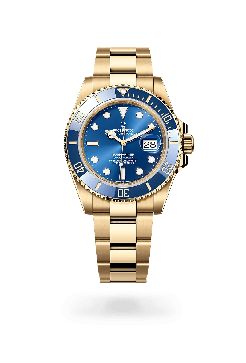 Rolex Submariner in 18 ct yellow gold, M126618LB-0002 - Watch Palace
