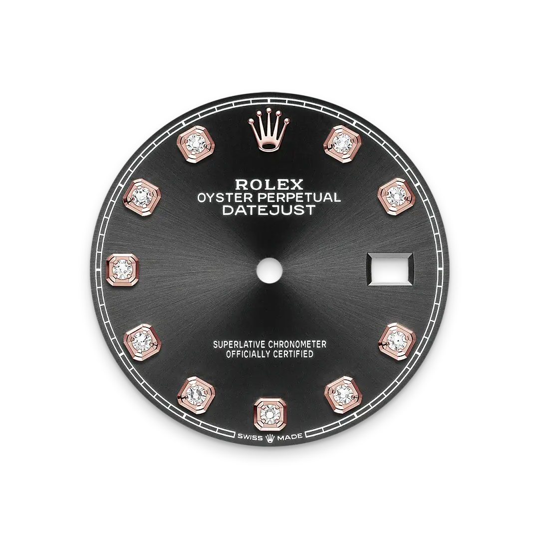rolex datejust in everose rolesor, M126201-0019- watch palace