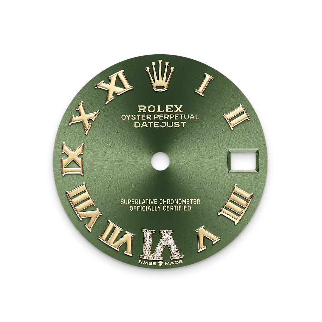 rolex datejust in yellow rolesor, m278343rbr-0015 - watch palace