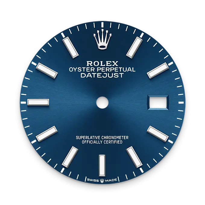 rolex datejust in white rolesor, M126234-0017- watch palace