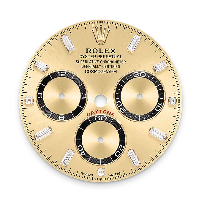 rolex cosmograph daytona in 18 ct yellow gold with lugs set with diamonds, M126538TBR-0004- watch palace