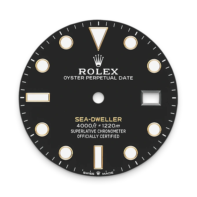 rolex sea-dweller in yellow rolesor, m126603-0001 - watch palace