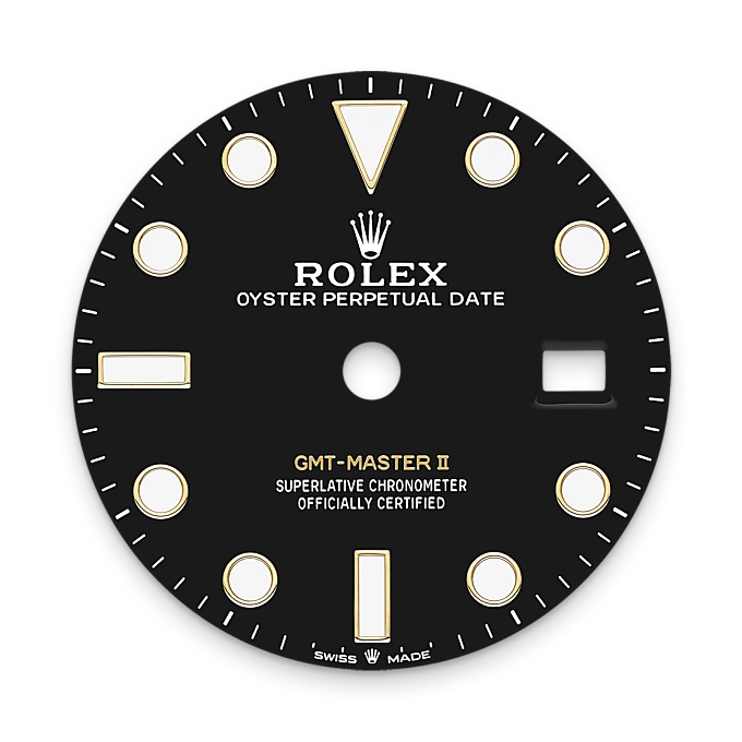 rolex gmt-master ii in 18 ct yellow gold, m126718grnr-0001 - watch palace