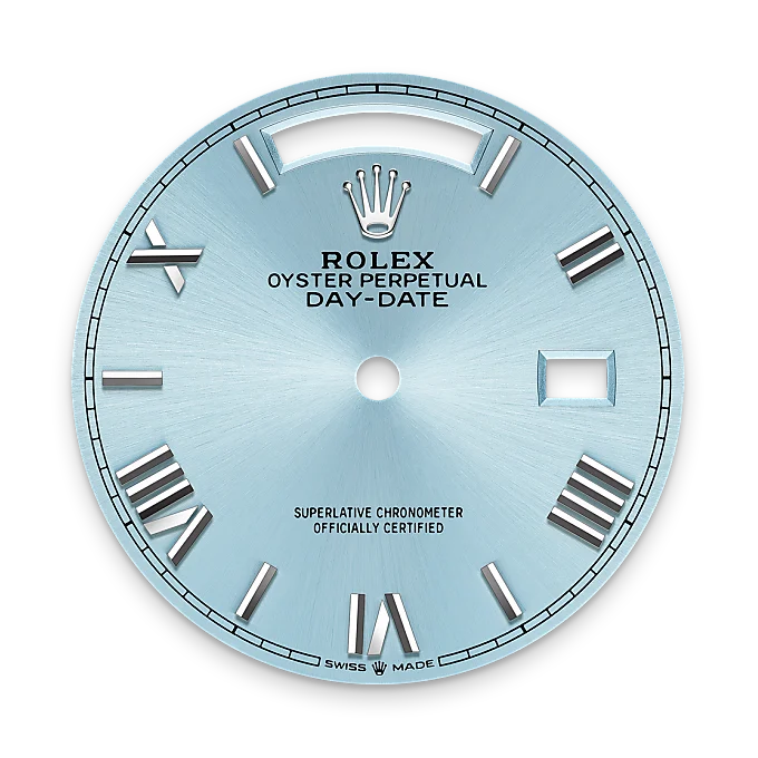 rolex day-date in platinum, m128236-0018 - watch palace