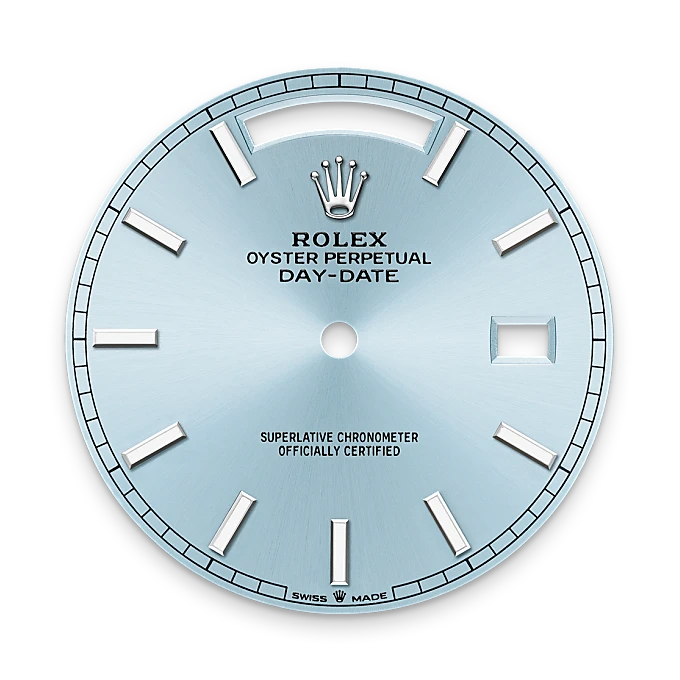 rolex day-date in platinum, m228236-0018 - watch palace