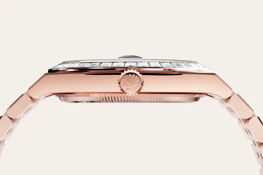 rolex land-dweller in 18 ct everose gold, M127385TBR-0003- watch palace