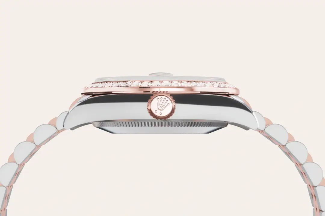 rolex datejust in everose rolesor, M278381RBR-0020- watch palace