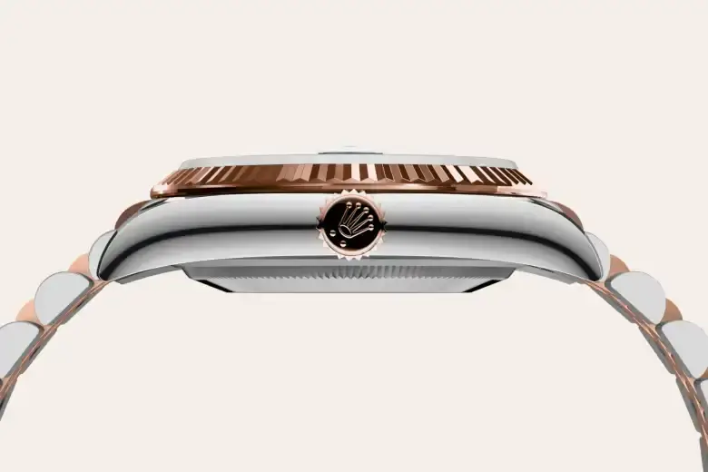 rolex datejust in everose rolesor, M126231-0019- watch palace