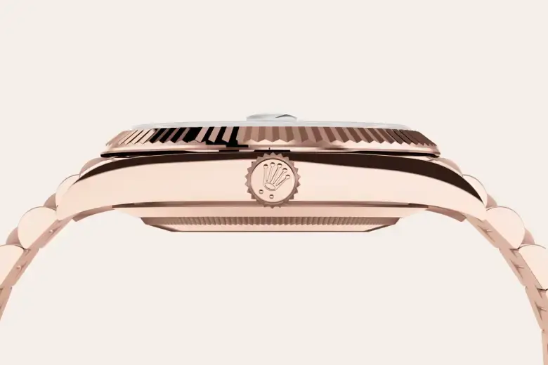 rolex day-date in 18 ct everose gold, m228235-0055 - watch palace