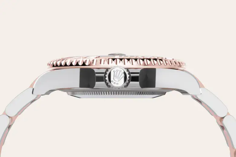 rolex yacht-master in everose rolesor, m268621-0003 - watch palace