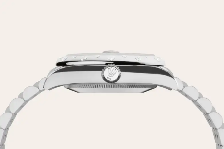 rolex datejust in white rolesor, M278344RBR-0006- watch palace