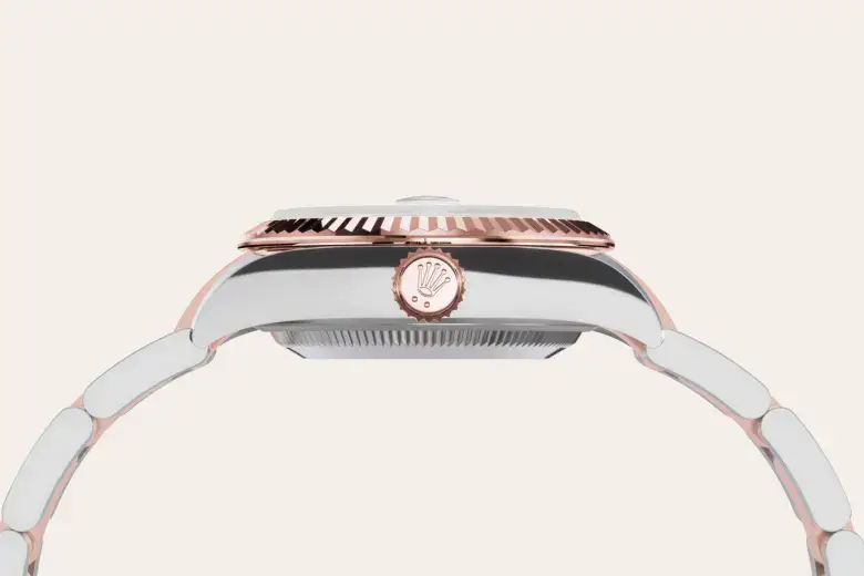 rolex lady-datejust in everose rolesor, m279171-0028 - watch palace
