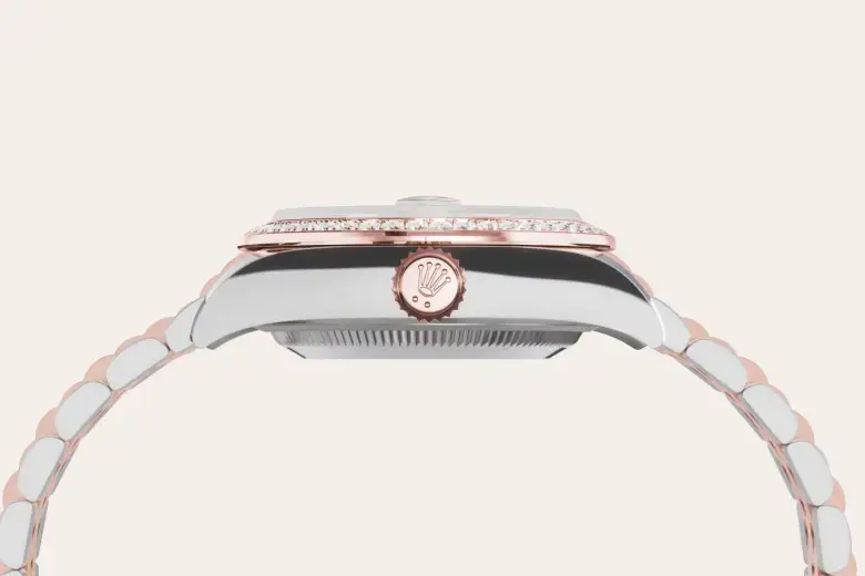 rolex lady-datejust in everose rolesor, M279381RBR-0015- watch palace