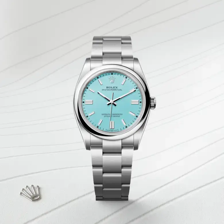 rolex oyster perpetual in oystersteel, M126000-0006- watch palace, First image
