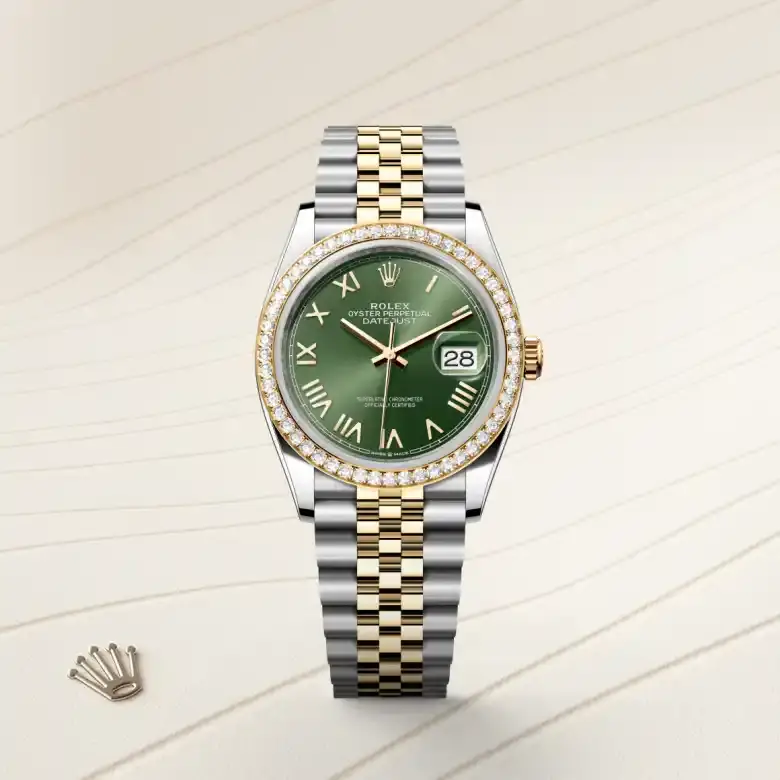 rolex datejust in yellow rolesor, M126283RBR-0039- watch palace, First image