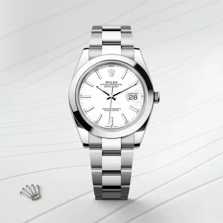 rolex datejust in oystersteel, m126300-0005 - watch palace, First image