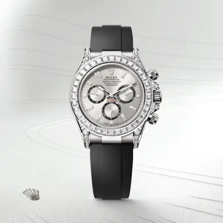 rolex cosmograph daytona in 18 ct white gold with lugs set with diamonds, M126539TBR-0002- watch palace, First image
