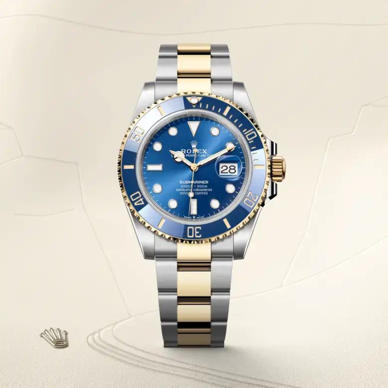 rolex submariner in yellow rolesor, m126613lb-0002 - watch palace, First image