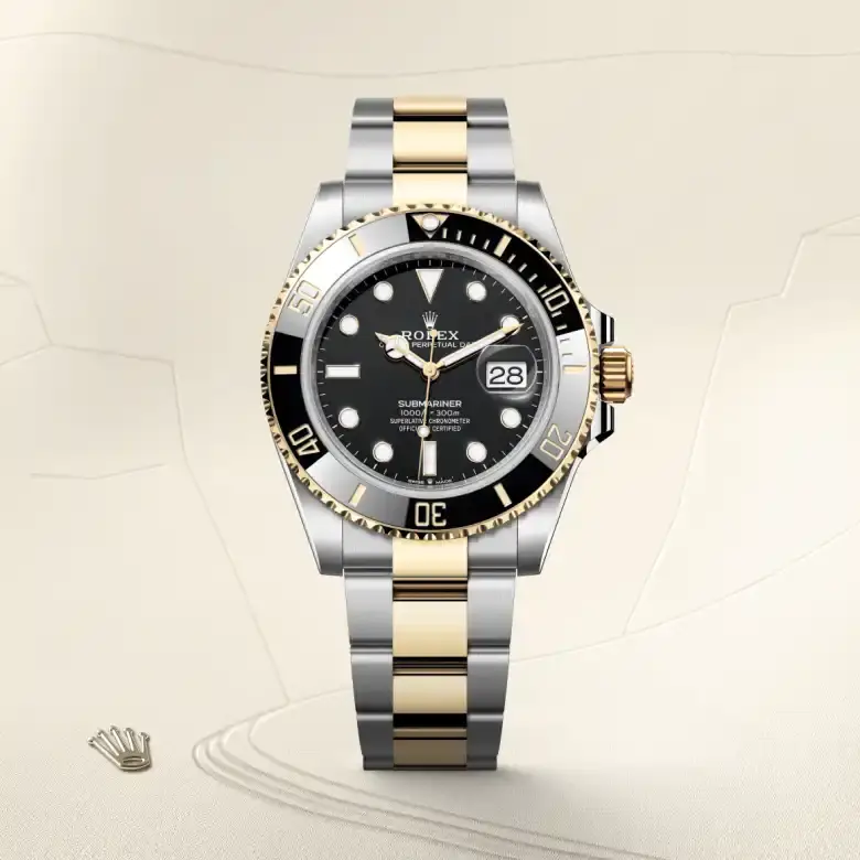 rolex submariner in yellow rolesor, m126613ln-0002 - watch palace, First image