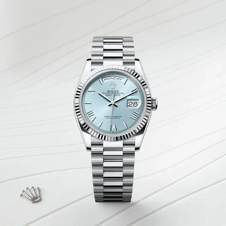rolex day-date in platinum, m128236-0018 - watch palace, First image