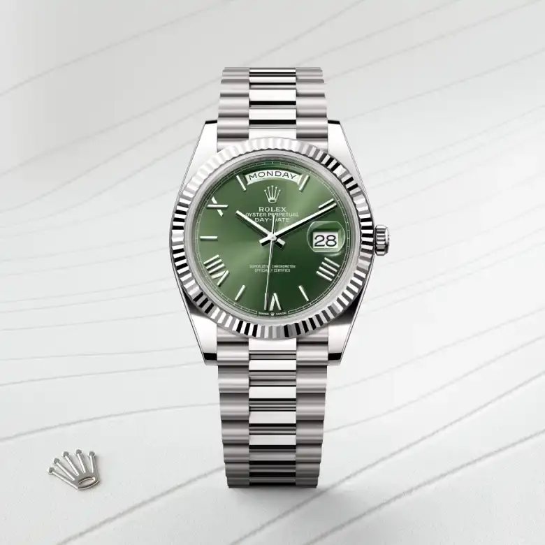 rolex day-date in 18 ct white gold, m228239-0033 - watch palace, First image