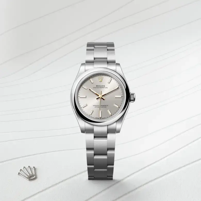rolex oyster perpetual in oystersteel, M277200-0001- watch palace, First image