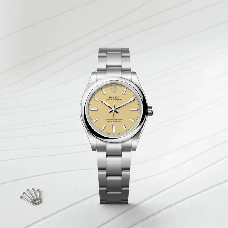 rolex oyster perpetual in oystersteel, M277200-0013- watch palace, First image