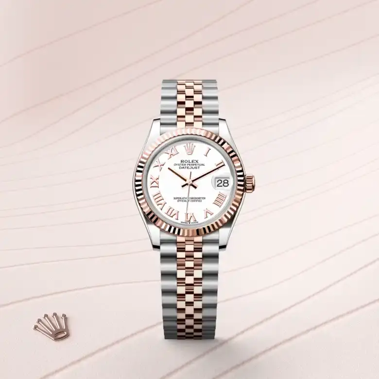 rolex datejust in everose rolesor, M278271-0002- watch palace, First image