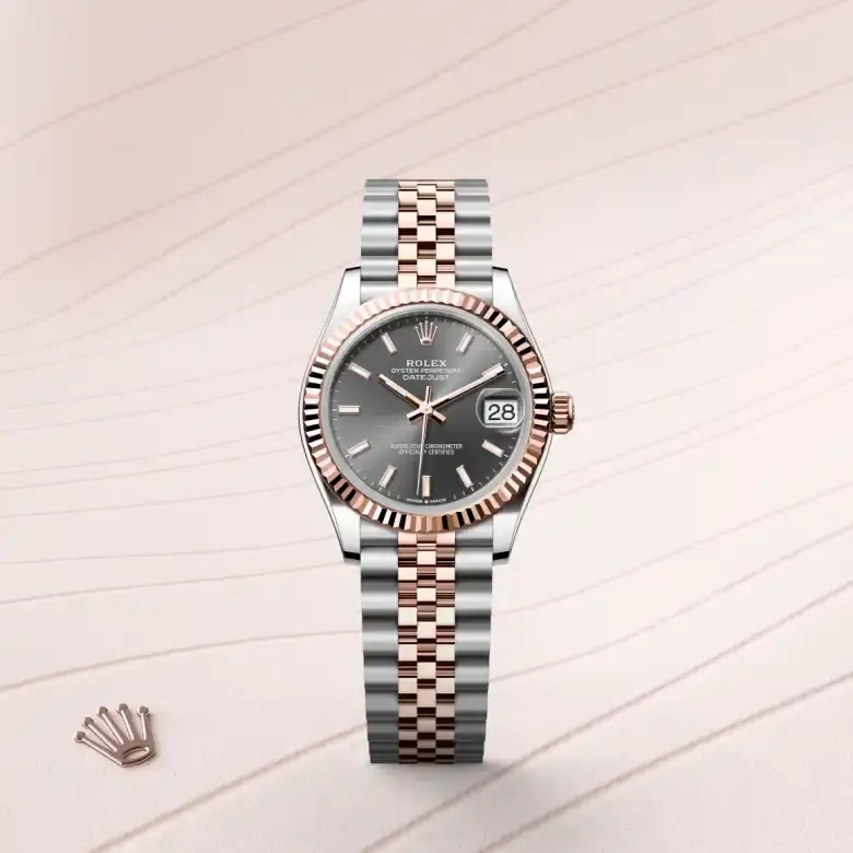 rolex datejust in everose rolesor, M278271-0018- watch palace, First image