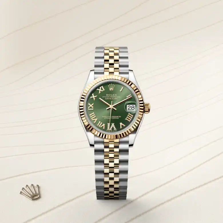 rolex datejust in yellow rolesor, M278273-0016- watch palace, First image