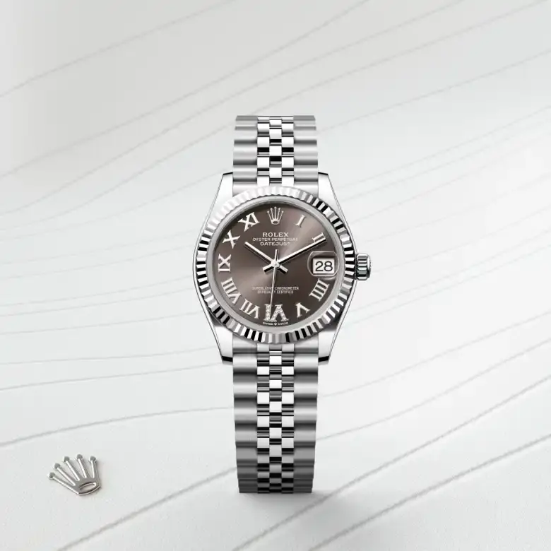 rolex datejust in white rolesor, M278274-0028- watch palace, First image