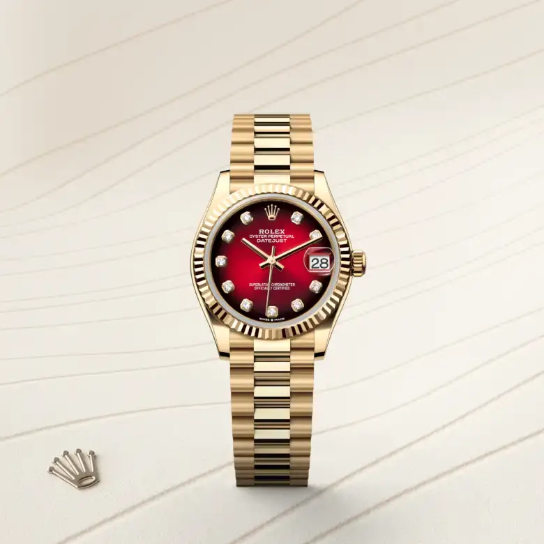 rolex datejust in 18 ct yellow gold, M278278-0049- watch palace, First image