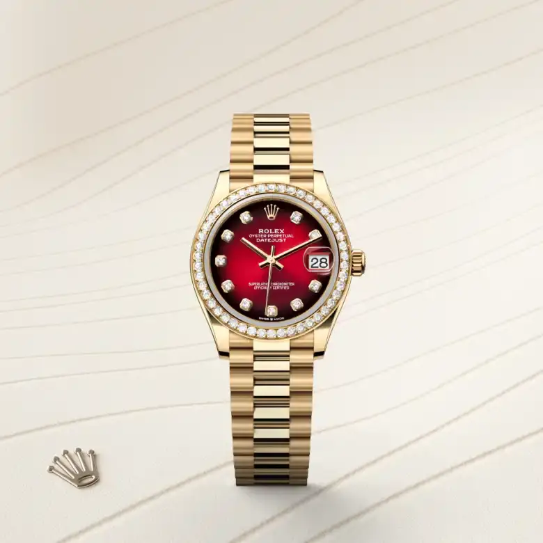 rolex datejust in 18 ct yellow gold, m278288rbr-0041 - watch palace, First image
