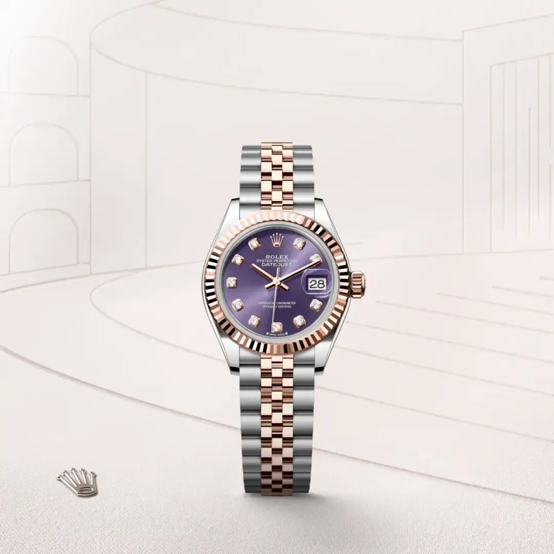 rolex lady-datejust in everose rolesor, M279171-0015- watch palace, First image