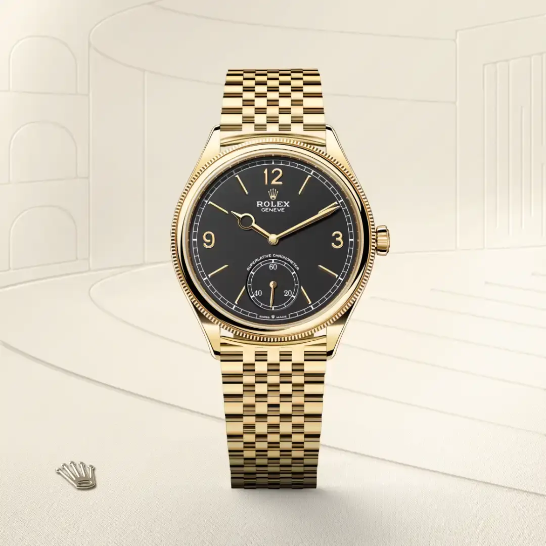 rolex 1908 in 18 ct yellow gold, M52508-0007- watch palace, First image