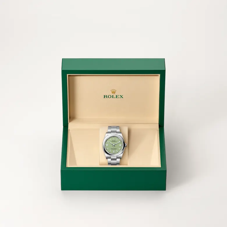 rolex oyster perpetual in oystersteel, M126000-0011- watch palace, Second image
