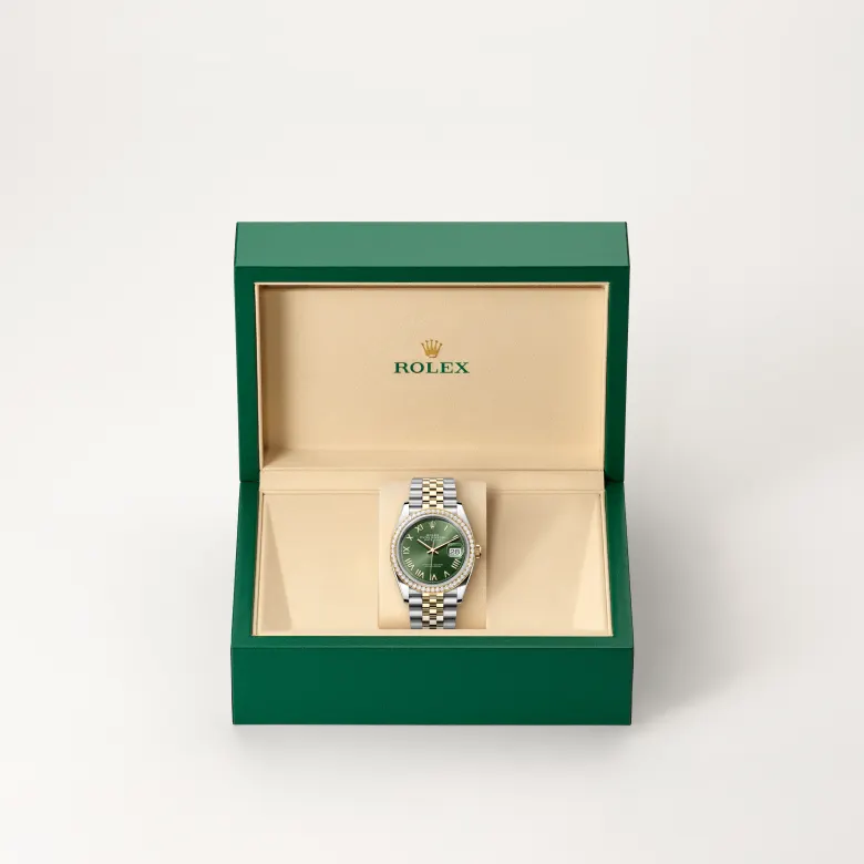 rolex datejust in yellow rolesor, M126283RBR-0039- watch palace, Second image