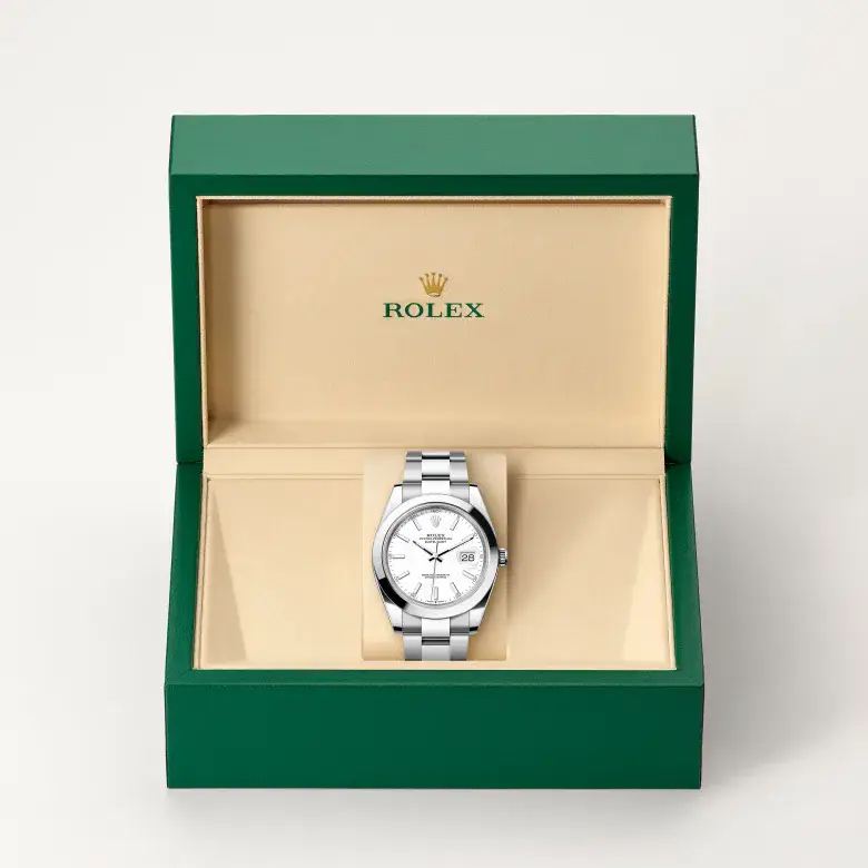 rolex datejust in oystersteel, m126300-0005 - watch palace, Second image